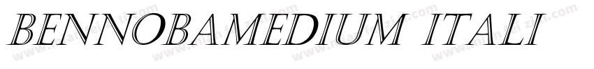 BennobaMedium Itali字体转换